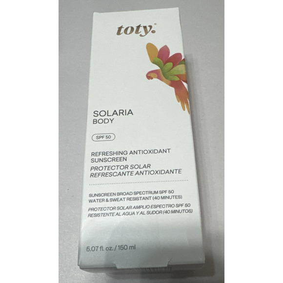 Toty Solaria Body SPF 50 Sunscreen NIB Antioxidant Gel To Cream 5 oz - Picture 1 of 5